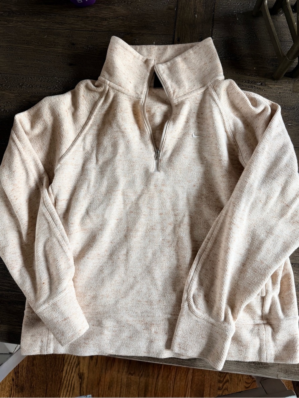 Nike Neutral Speckled Crewneck Pullover